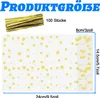 Goldene Sterne Cellophantüten 100 Stück, Transparente Produktbild-Vorschau 4