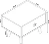 Table de nuit pour enfants 'Sandnes' Table de nuit 31 x 38 Voir les images du produit 4