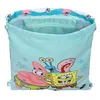 Borsa zaino con cinghie Spongebob Stay positive Blu Bianco Anteprima dell’immagine prodotto 2
