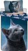 Dark Cat Baumwolle Bettwäsche – Bettbezug 140x200 cm & Produktbild-Vorschau 1