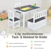 COSTWAY 4 TLG. Kindersitzgruppe mit Stauraum, Kindertisch Produktbild-Vorschau 5