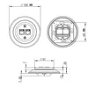 Inbouw netwerkdoos, porselein, retro design, CAT.5E, Productafbeelding-voorbeeld 9