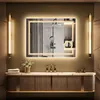 Vrygle LED koupelnové zrcadlo 70x90 cm s 3x kosmetickým Náhled obrázku produktu 2