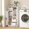Schmaler Badezimmerschrank mit Schubladen und offenen Produktbild-Vorschau 9