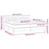 Boxspringbett mit Matratze & LED Taupe 200x200 cm Stoff Produktbild-Vorschau 9