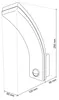 LED Außenleuchte mit Bewegungsmelder 20W Wand Leuchte IP65 Produktbild-Vorschau 7