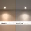 Comparison of two light settings: warm white and neutral white. Produktbild-Vorschau