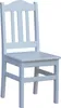 Chaise en bois en pin massif de couleur blanche Voir les images du produit 1