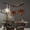 3D Papierstern ,December' in dunklem Braun, mehrzackig, mit Produktbild-Vorschau 6