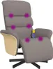 vidaXL Masážne kreslo s podnožkou taupe fabric Náhľad obrázku produktu 7