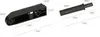 Two black furniture door dampers with measurement labels. Produktbild-Vorschau