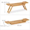 Relaxdays Badewannenablage Bambus, 70cm breit, Badetablett Produktbild-Vorschau 6