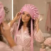 Streepjesmuts roze met bindband Productafbeelding-voorbeeld 2