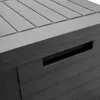 Kunststoff Kissenbox anthrazit in Holz Optik - 75 x 53 cm - Produktbild-Vorschau 4