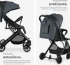 Poussette buggy FINN pliable avec harnais à 5 points - gris Voir les images du produit 3