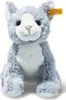 Steiff Katze Cassie 26 cm eisblau/weiß Kuscheltier 067051 Produktbild-Vorschau 5