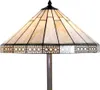 Clayre & Eef Tiffany Stehlampe Ø 50x164 cm Beige Glas Produktbild-Vorschau 3