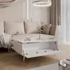 Couchtisch AURORA SILVER mit Stauraum mit schräge silber Produktbild-Vorschau 3
