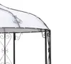 DEGAMO Pavillon Gartenpavillon BURMA rund 300cm Stahl grau Produktbild-Vorschau 5