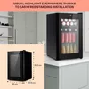 Klarstein mini chladnička so sklenenými dvierkami a LED, Náhľad obrázku produktu 6