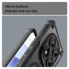 Close-up view of a black phone case, highlighting its texture and buttons. Anteprima dell’immagine prodotto