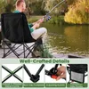 KOMFOTTEU Skládací kempingové židle s nastavitelným Náhled obrázku produktu 4