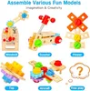 ASKSA Werkzeugkoffer Kinder Spielzeug, Montessori Produktbild-Vorschau 6