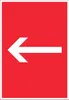 Richtungspfeil links Schild hochkant weiss rot Pfeil A0 Produktbild-Vorschau 1