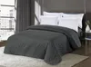 Ciemnoszara narzuta ze wzorem STONE Rozmiar: 220 x 240 cm Podgląd zdjęcia produktu 1