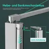 Mai&Mai Badewannenfaltwand, 6mm Sicherheitsglas Klarglas, Produktbild-Vorschau 4