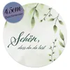 MAVANTO® 20x Schön dass du da bist Aufkleber 4,5 cm rund - Produktbild-Vorschau 6