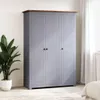 VidaXL 282662, Grau, Garderobe, 4 Regale, 3 Tür(en), Grau, Produktbild-Vorschau 2