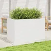 vidaXL Pflanzkübel Weiß 110x60x68,5 cm Massivholz Kiefer Produktbild-Vorschau 3