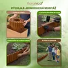 Floranica obruba trávnika 30 x 100 cm hnedá, flexibilný Náhľad obrázku produktu 8