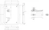 Marchesi Turnhallenmuschel 170 x 240 mm, rechts, PZ 72 mm, Produktbild-Vorschau 2