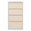 Alveon Schuhkipper Metall 4 Klappen schmal 51 x 15 x 141 cm Produktbild-Vorschau 1