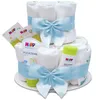 MilaBoo® Windeltorte Junge 2-stöckig blau – Babygeschenk Produktbild-Vorschau 8