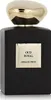 A black perfume bottle with a gold cap and a gold label. Náhled obrázku produktu