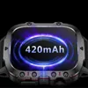 Schwarze Smartwatch mit leuchtend blauem und violettem Bildschirm, der '420mAh' anzeigt Náhled obrázku produktu