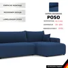 IDOHOME-Gepolstertes Ecksofa PIANO XL mit Schlaffunktion Produktbild-Vorschau 6