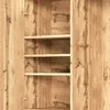 Compacte garderobe met spiegel en zitbank, garderobe voor Productafbeelding-voorbeeld 14