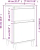 vidaXL Nočný stolík Concrete Grey 40x35x70 cm Náhľad obrázku produktu 9