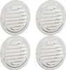 vidaXL Lüftungsgitter 4 pcs Silber 80 mm Edelstahl Produktbild-Vorschau 1