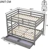 OKWISH Lit Superposé 140×200 cm avec 2 Tiroirs de Rangement Voir les images du produit 4