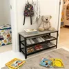 Ławka na buty Relaxdays, na 8 par butów, wymiary 45 x 100 x Podgląd zdjęcia produktu 2