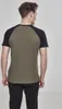 Urban Classics - RAGLAN Contrast T-Shirt oliv / schwarz 4XL Podgląd zdjęcia produktu 15