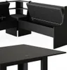 Grupa ławek narożnych Vicco Roman Czarny 180 x 150 cm z Podgląd zdjęcia produktu 6