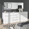 Komoda Vicco Ruben Biały 48 x 101.6 cm z szufladami, Model Podgląd zdjęcia produktu 4