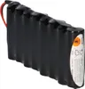 A battery pack is shown against a white background. Produktbild-Vorschau