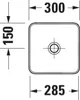 DURAVIT 266003FI00 Sivida ASB eckig 300mm,DuroCast Plus Produktbild-Vorschau 3